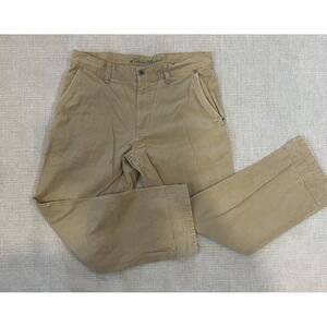 Eddie Bauer Khaki  Pants Classic Straight Leg Khaki Tan Mens Sz 34 x 30